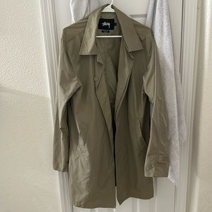 Stussy Beige / Tan Lightweight Trench Coat